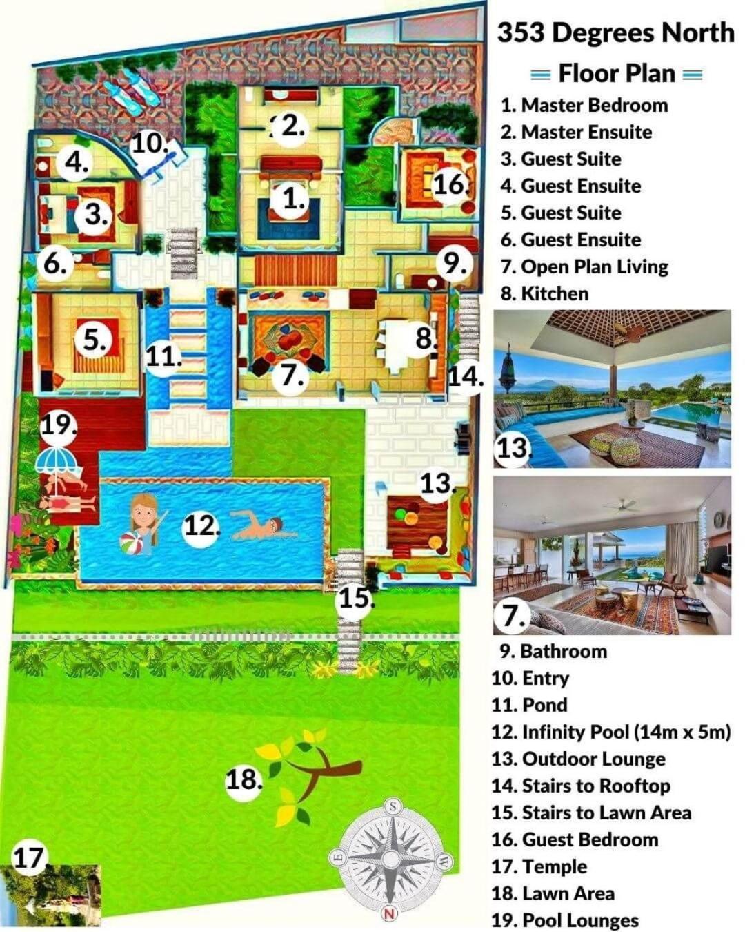 353 Degrees North Vila Lembongan Exterior foto