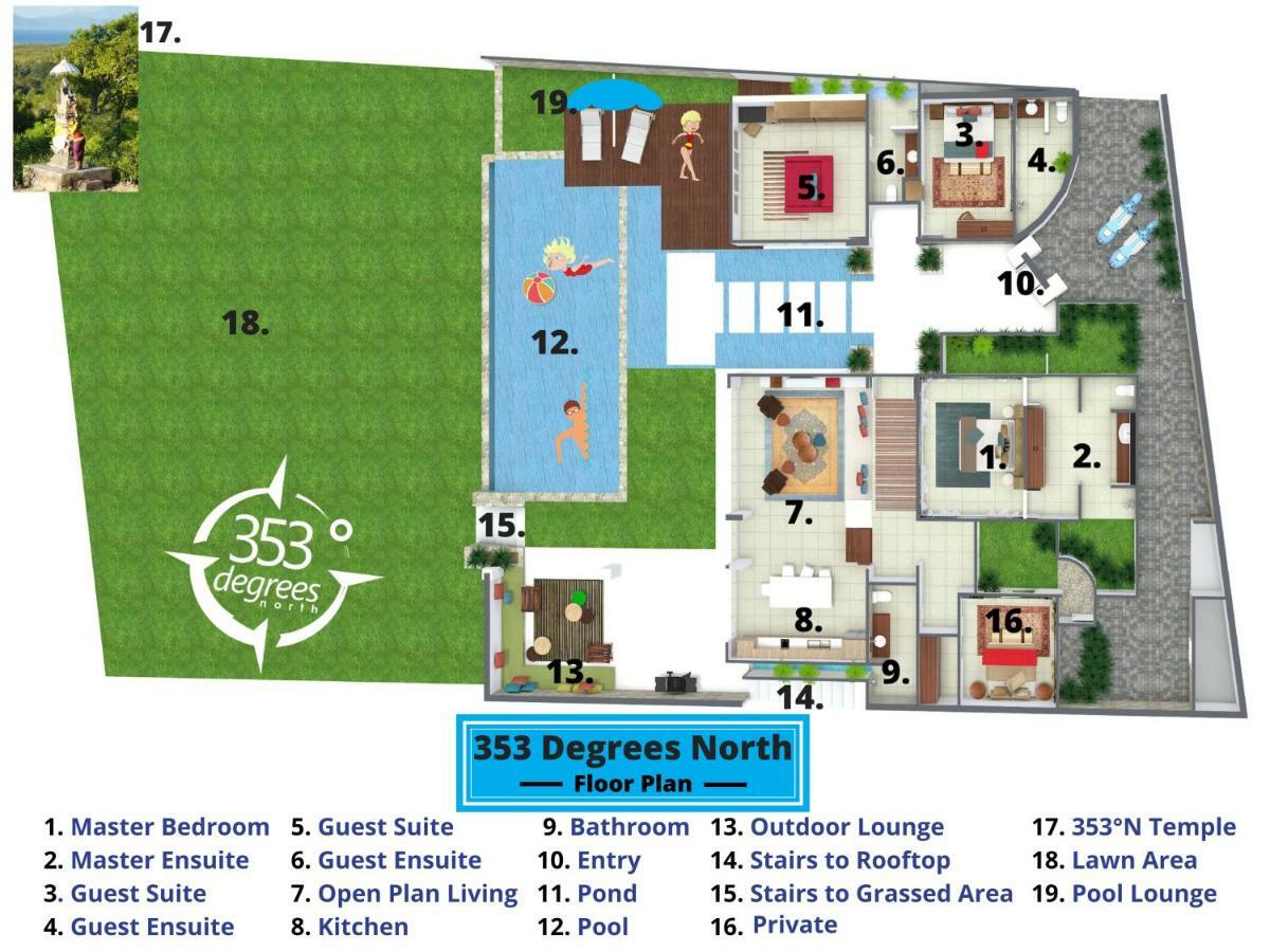 353 Degrees North Vila Lembongan Exterior foto